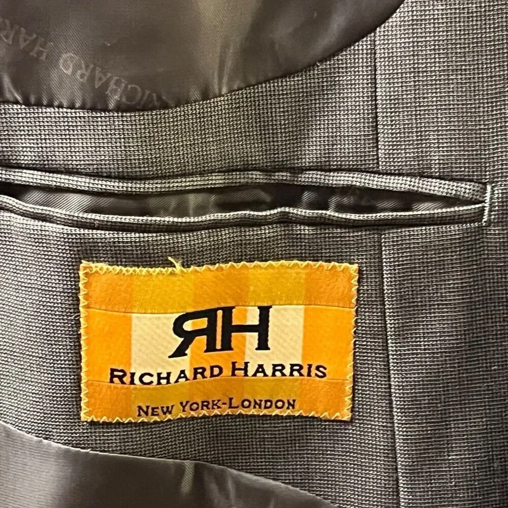 Richard Harris Sport Coat Jacket 2-Button Wool 40R‎ Ventless Lined Workingcore